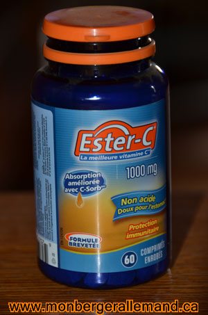 Ester C Vitamine C pour chien sécuritaire, disponible en pharmacie